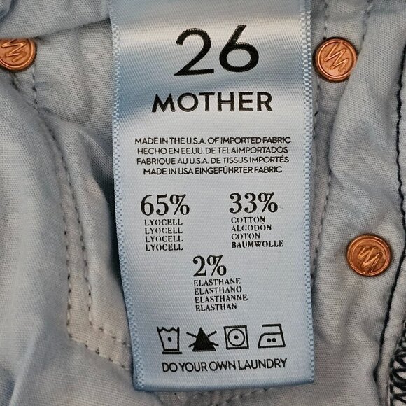 Mother Teaming Up High Waisted Looker Denim Jeans - Picture 8 of 13